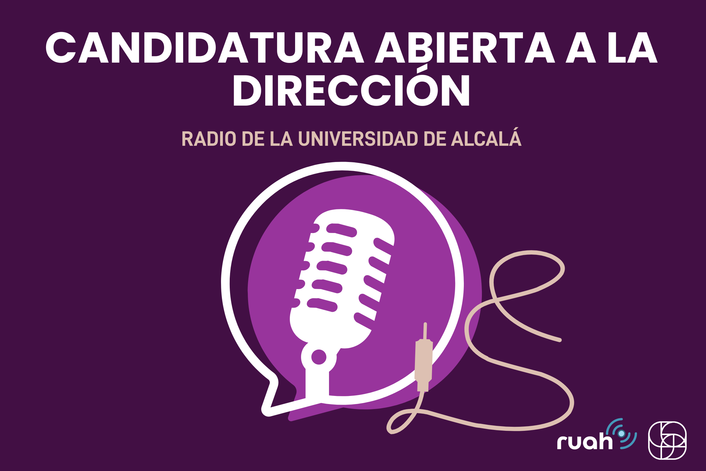 Candidatura abierta para la presentación de propuestas a la Dirección de la RUAH